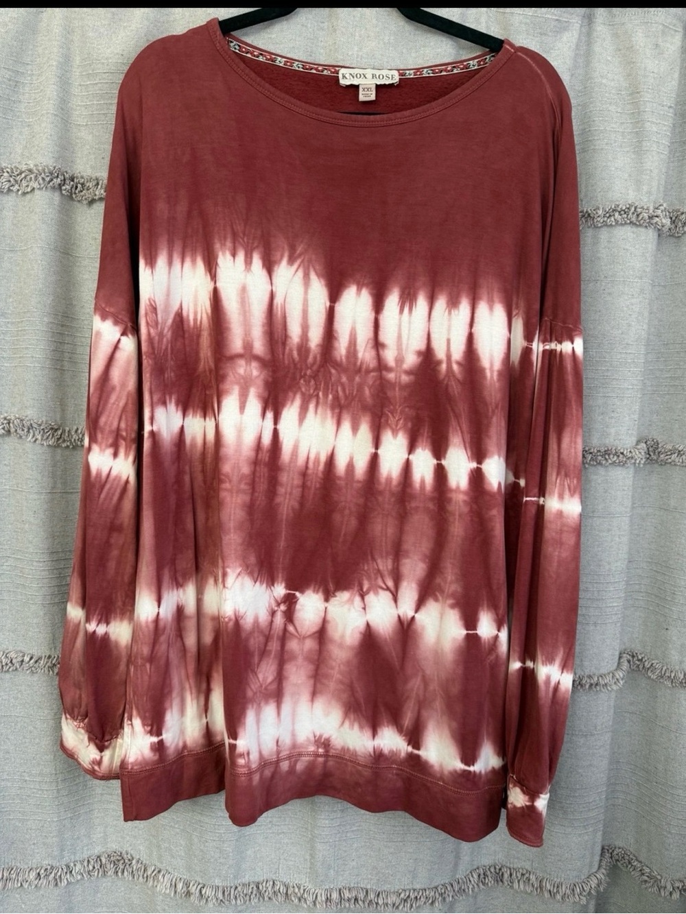 Knox Rose Woman’s Tie-Dye Crew Neck Sweatshirt - SIZE XXL